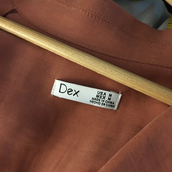 Rust Wash Cropped Retro Rayon Bomber Blazer - Picture 14 of 14